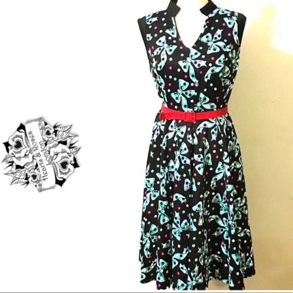Hearts and Roses Dresses & Skirts - Hearts & Roses retro vintage style bow dress 16